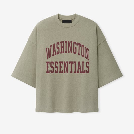 Washington Commanders Fear of God x NFL Unisex Merch T-Shirt - Heather Gray