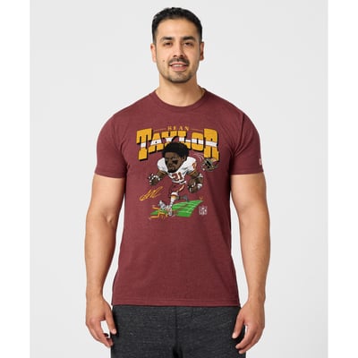 Sean Taylor Washington Commanders Homage Unisex Caricature Player Graphic Tri-Blend T-Shirt - Burgundy