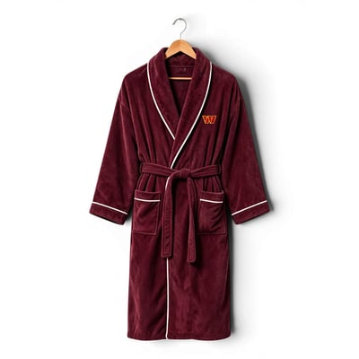 Washington Commanders Pegasus Unisex Logo Patch Ultra Cozy Robe - Burgundy
