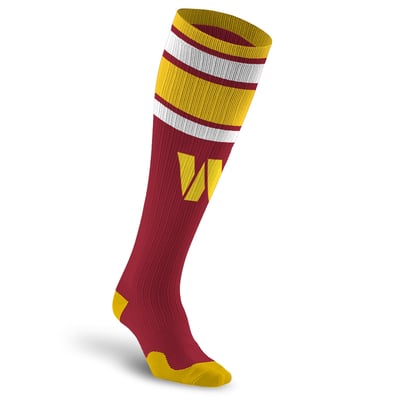 Washington Commanders PRO Compression Unisex  Classic Stripe Over-the-Calf Compression Socks
