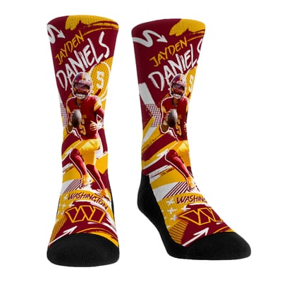 Jayden Daniels Washington Commanders Rock Em Unisex Playmaker Crew Socks