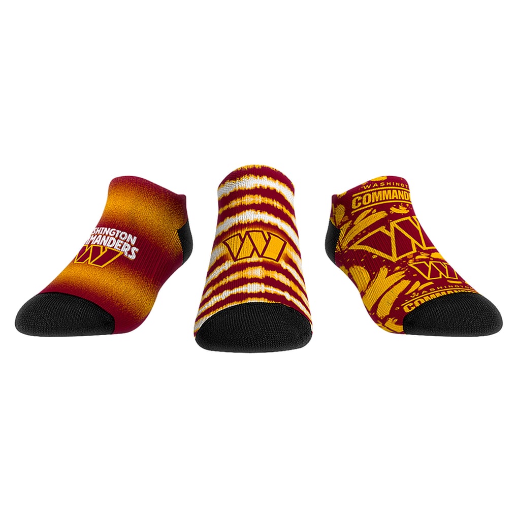  Washington Commanders Rock Em Unisex Make Some Noise Three-Pack Low-Cut Socks Set - Red