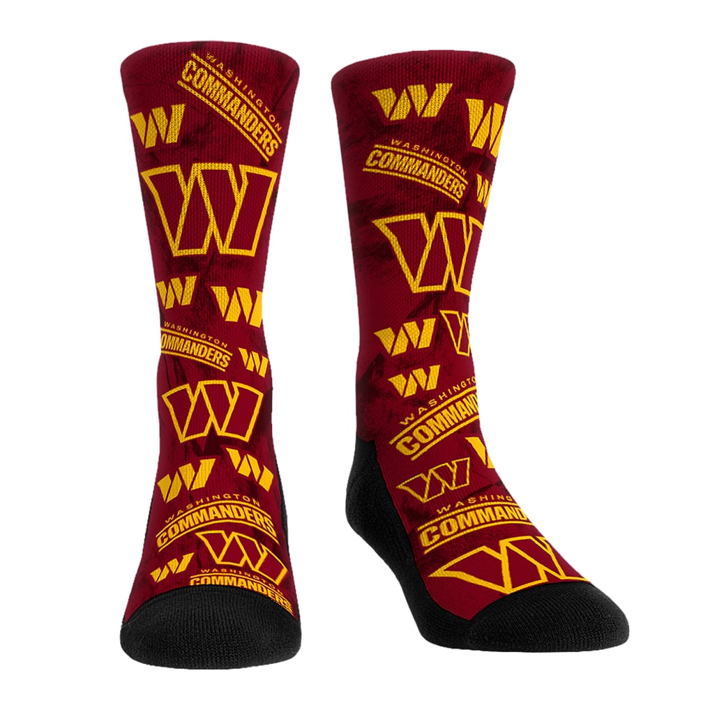 Washington Commanders Rock Em Unisex Team Blast Two-Pack Crew Socks