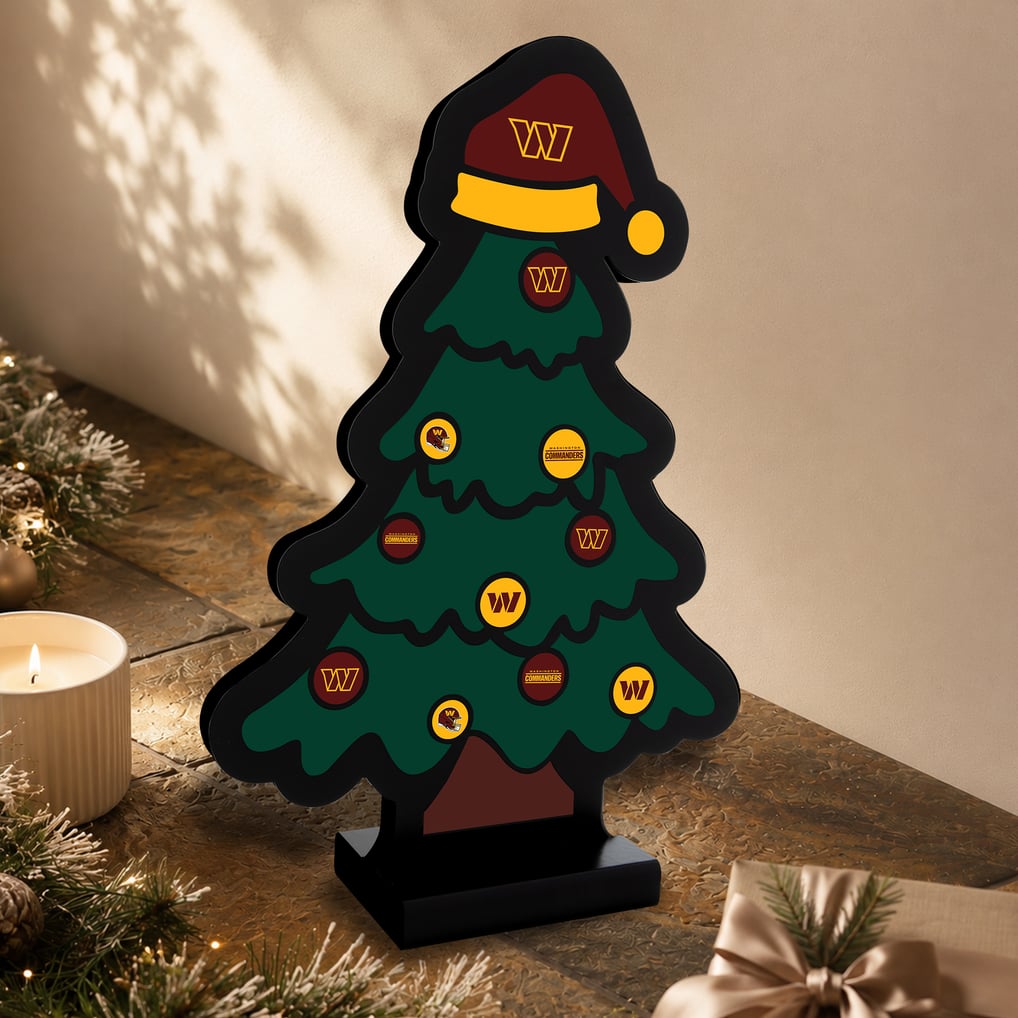 Washington Commanders 12" Christmas Tree LED Infinity Light