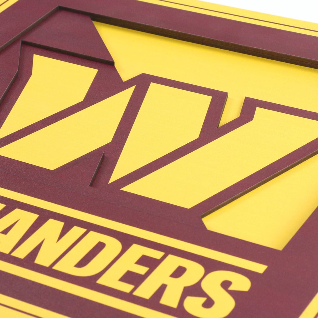 Washington Commanders 12" x 12" 3D Logo Wall Art