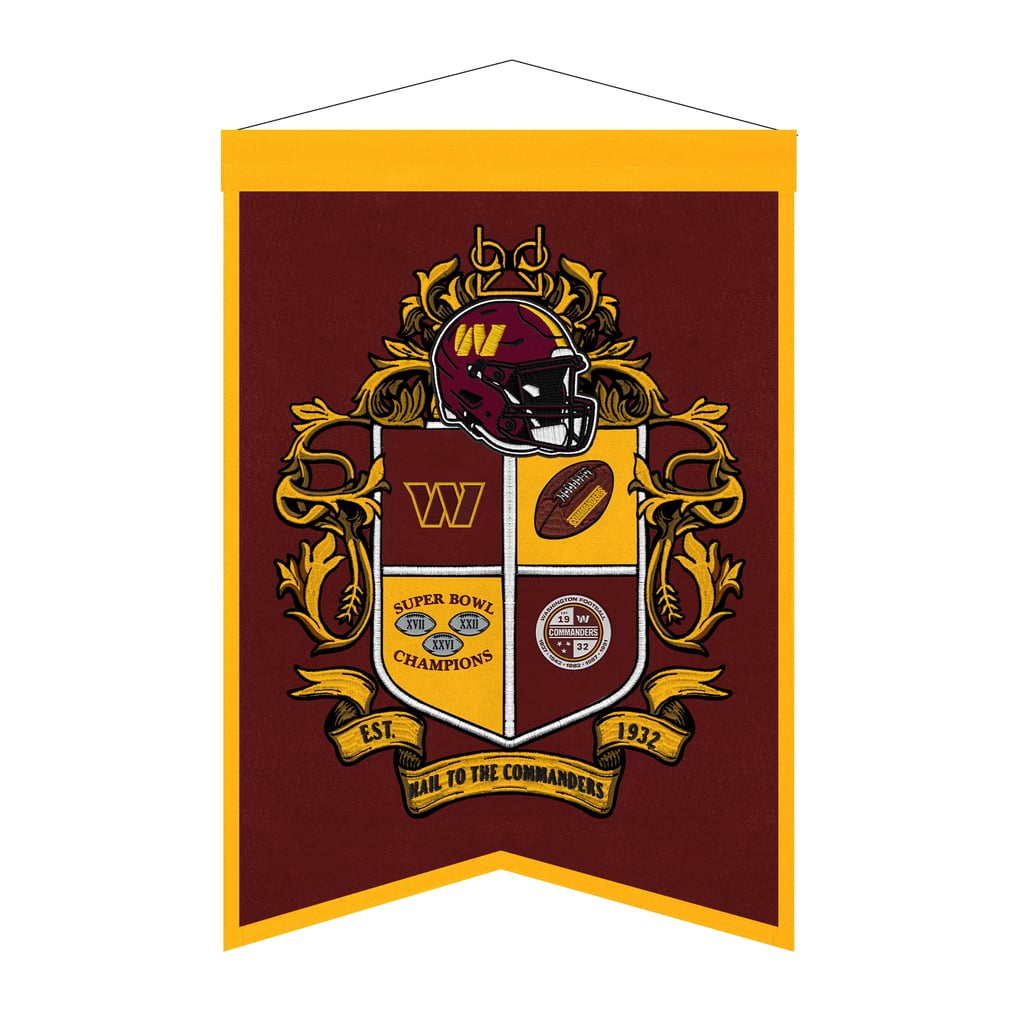 Washington Commanders 15" x 22" Crest Banner
