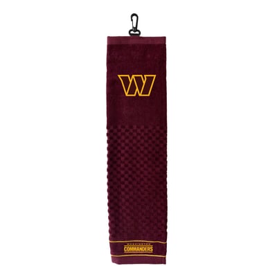 Washington Commanders 16" X 22" Tri-Fold Embroidered Scrubber Golf Towel