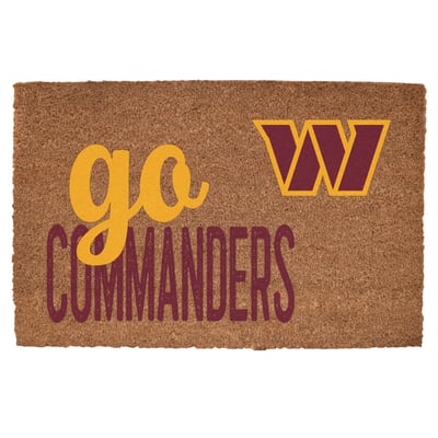 Washington Commanders 20" x 30" Go Team Coir Door Mat
