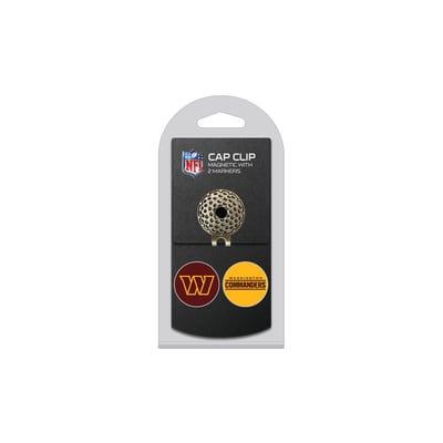 Washington Commanders Cap Clip with 2 Magnetic Markers Set