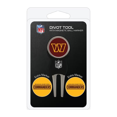 Washington Commanders Golf Divot Tool Pack with 3 Magnetic Markers