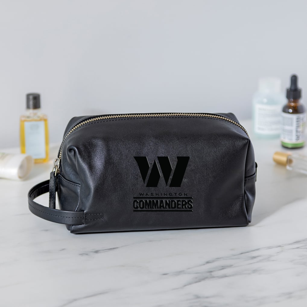Washington Commanders Hybrid Leather Lined Dopp Toiletry Bag
