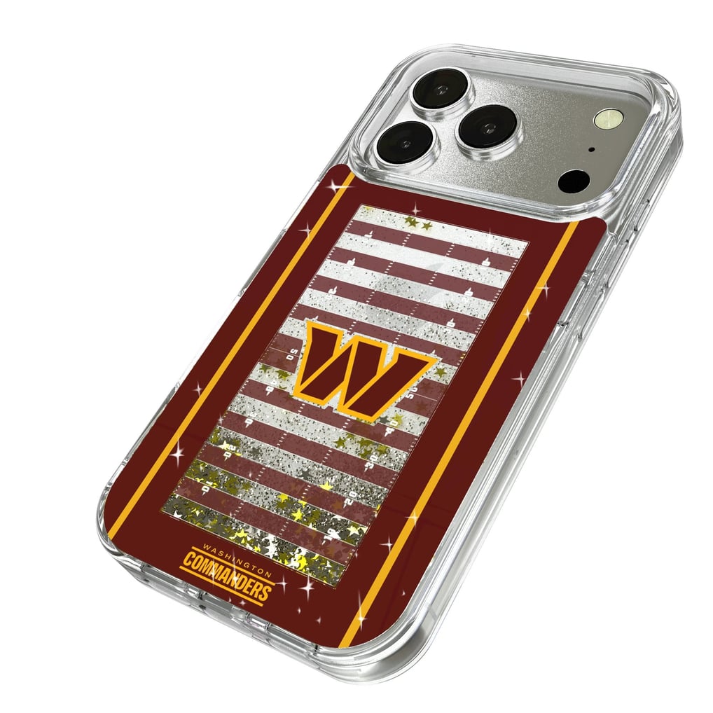Washington Commanders iPhone Field Design Glitter Case