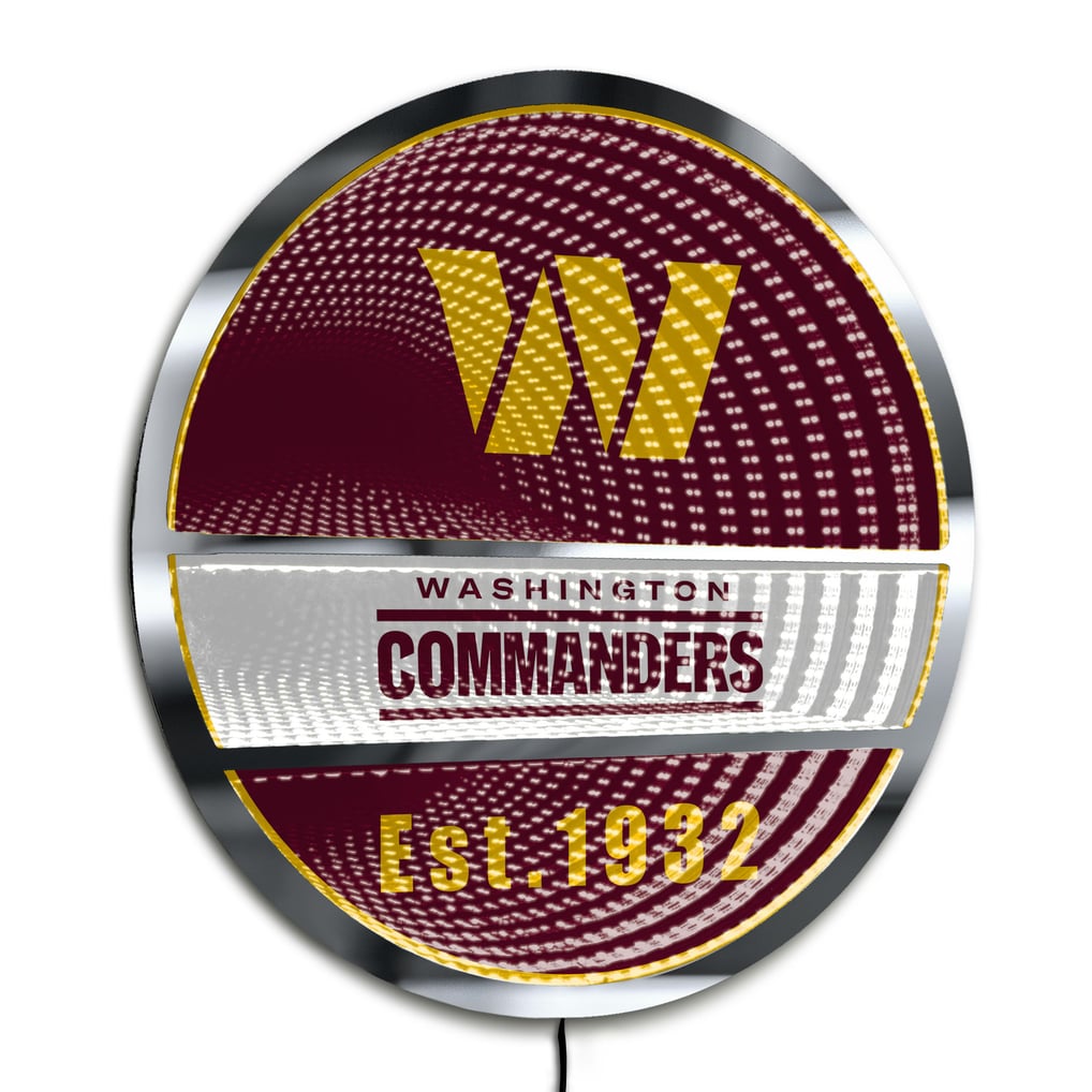 Washington Commanders Three-Cell Circular Infinity Light