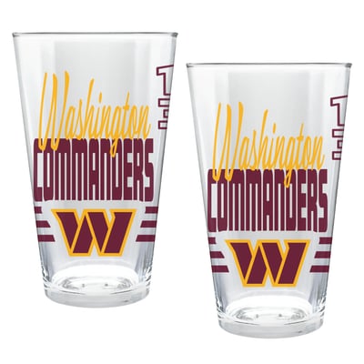 Washington Commanders Two-Piece 16oz. Heritage Pint Glass Set