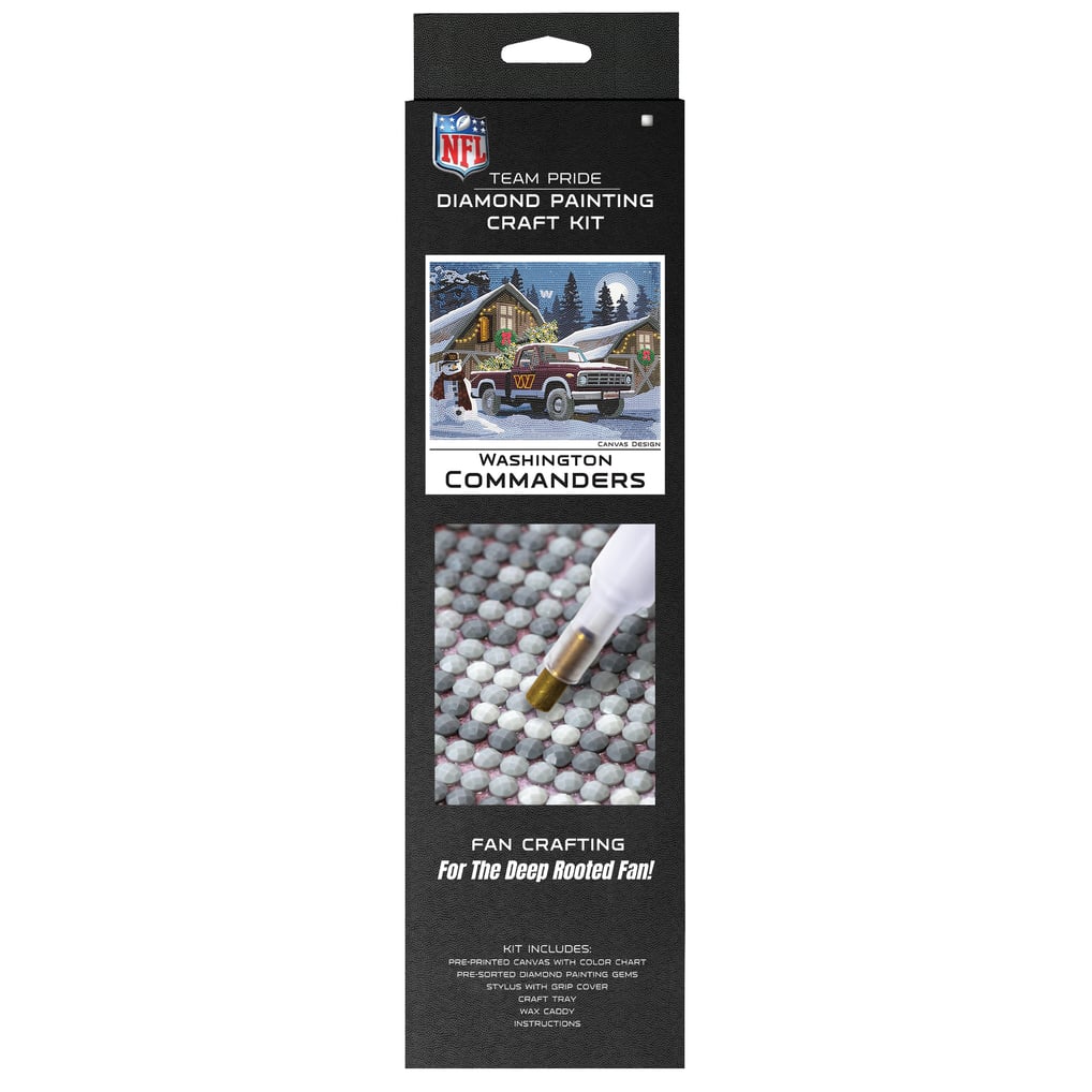 Washington Commanders Winter Truck Diamond Art Holiday Craft Kit