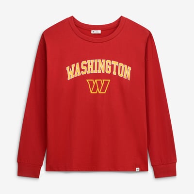 Washington Commanders '47 Women's Plus Size Sydney Arch Game T-Shirt - Red