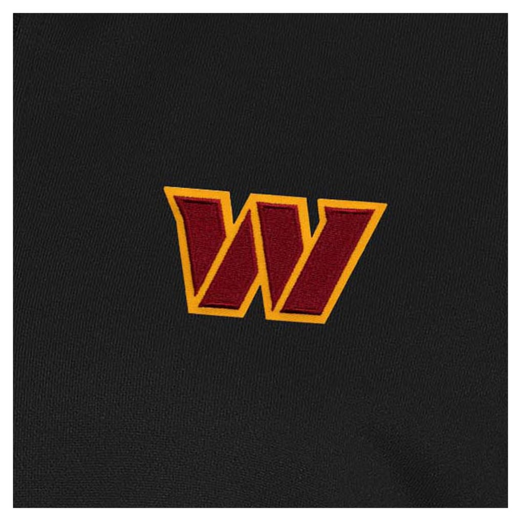 Washington Commanders Antigua Women's Goddess Quarter-Zip Pullover - Black
