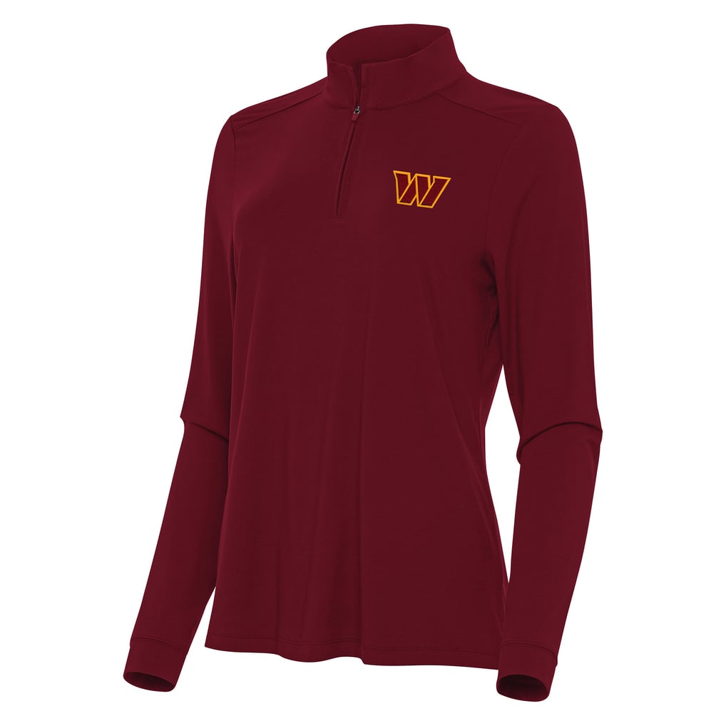  Washington Commanders Antigua Women's Intent Quarter-Zip Sweatshirt - Burgundy