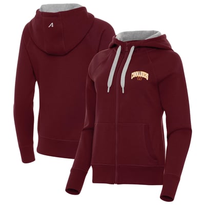 Washington Commanders Antigua Women's Victory Full-Zip Hoodie - Burgundy
