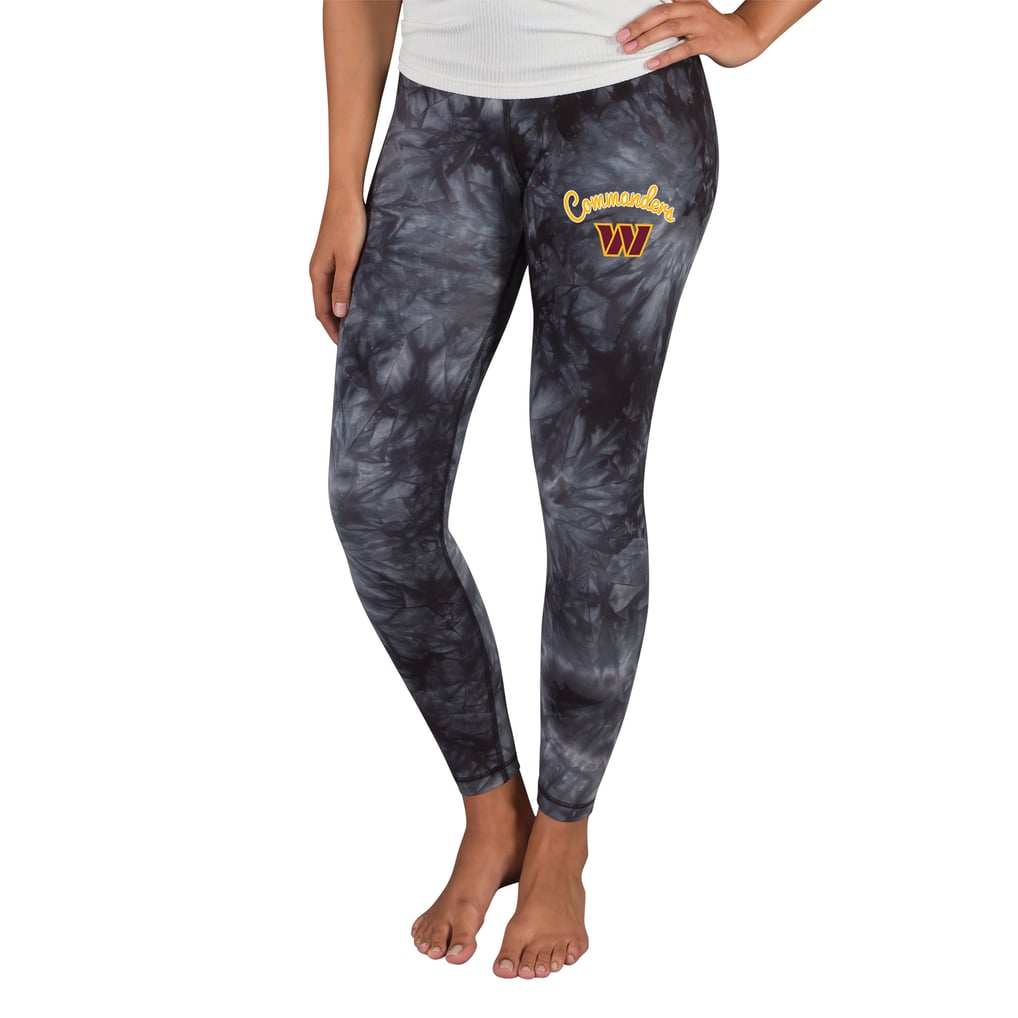 Washington Commanders Concepts Sport Women's Burst Tie Dye Leggings - Black