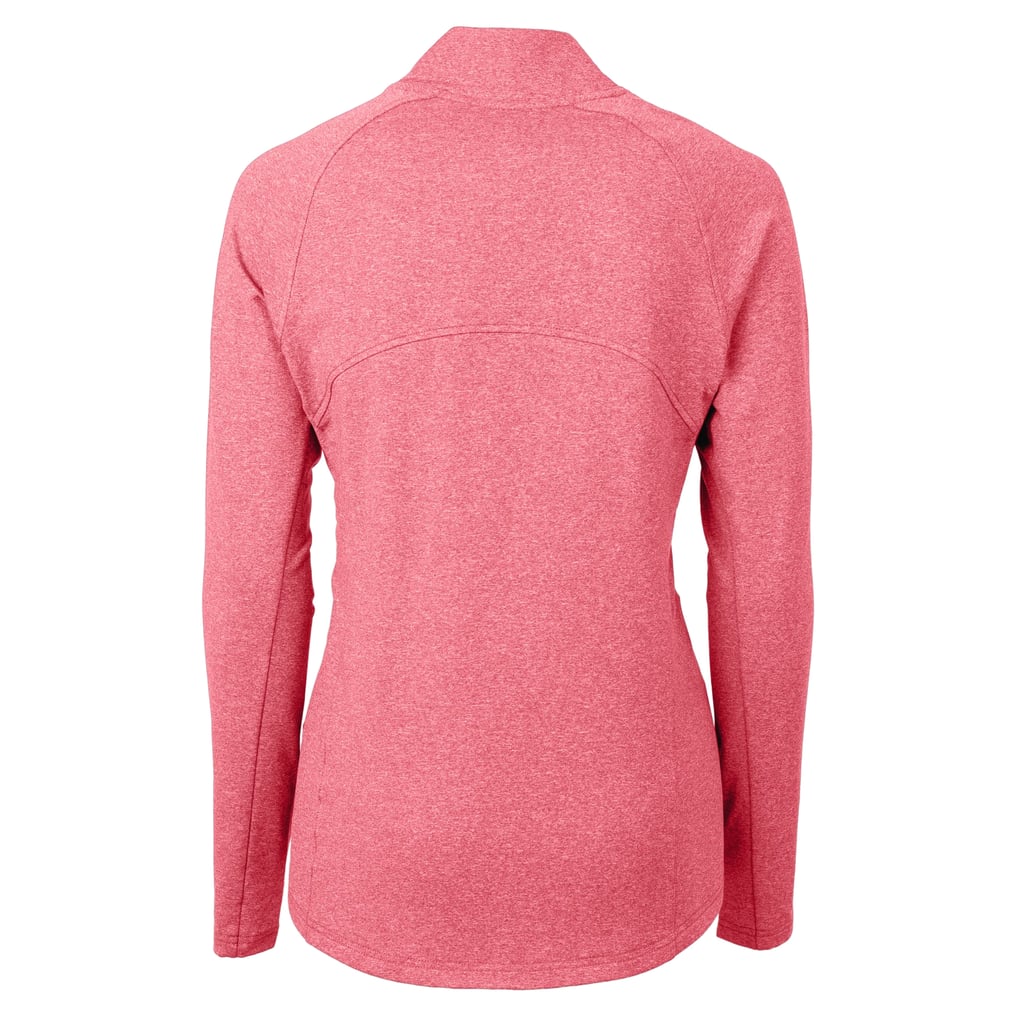Washington Commanders Cutter & Buck Women's Adapt Eco Knit Heather Full-Zip Jacket - Heather Red