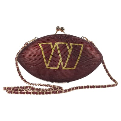  Washington Commanders FABGATING by Cuce Women's Team Color Crystal Football Purse - Burgundy