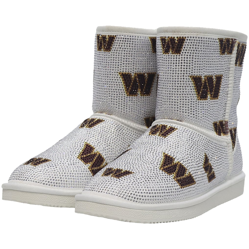  Washington Commanders FABGATING by Cuce Women's Logo Pull on Ankle Boots - White