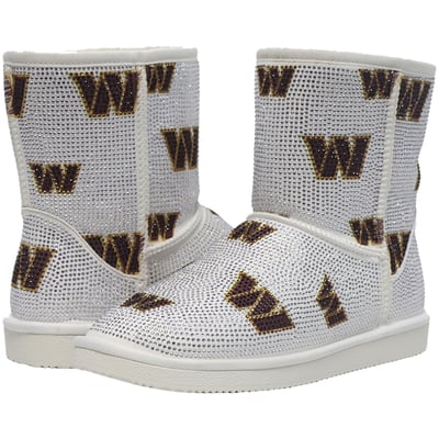  Washington Commanders FABGATING by Cuce Women's Logo Pull on Ankle Boots - White