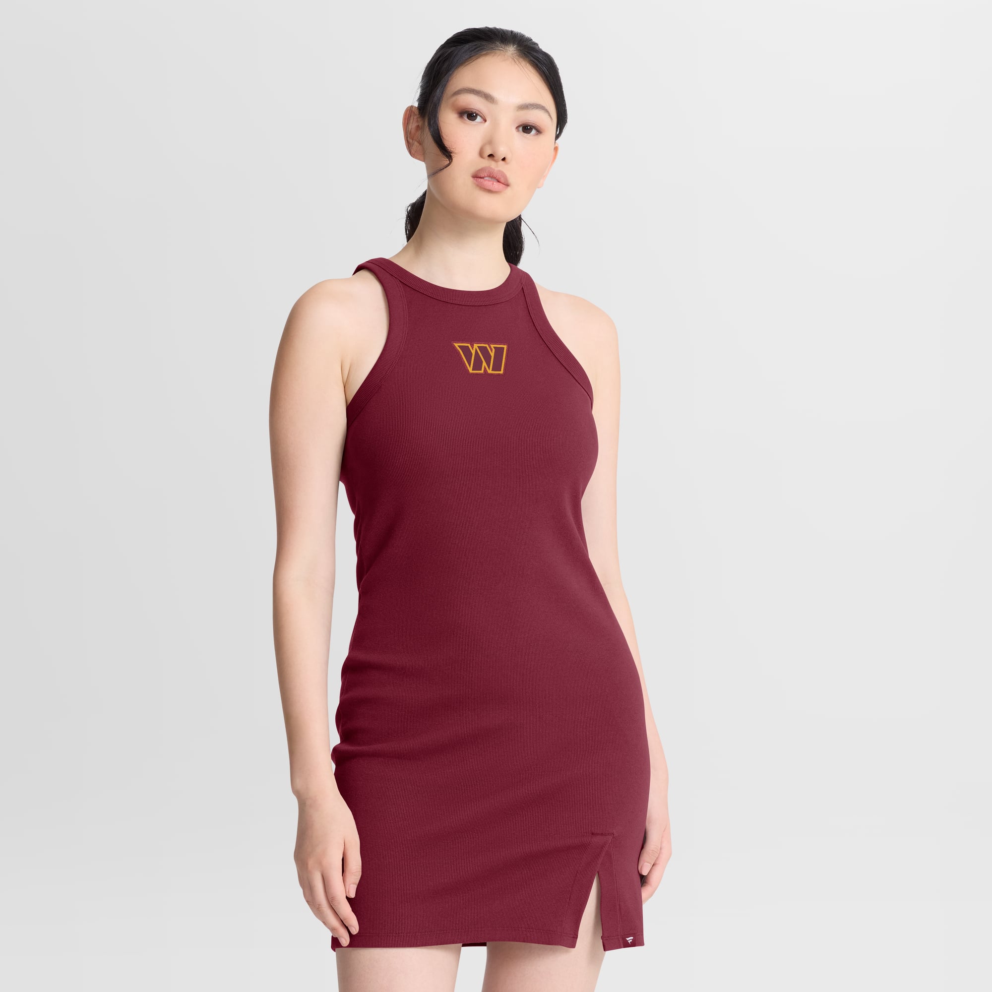 Women's Fanatics Burgundy Washington Commanders Push Beyond Tri-Blend Ribbed Sleeveless Dress Size: Small
