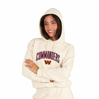  Washington Commanders Fanatics Women's Plus Size Hoodie & Pants Lounge Set - Cream