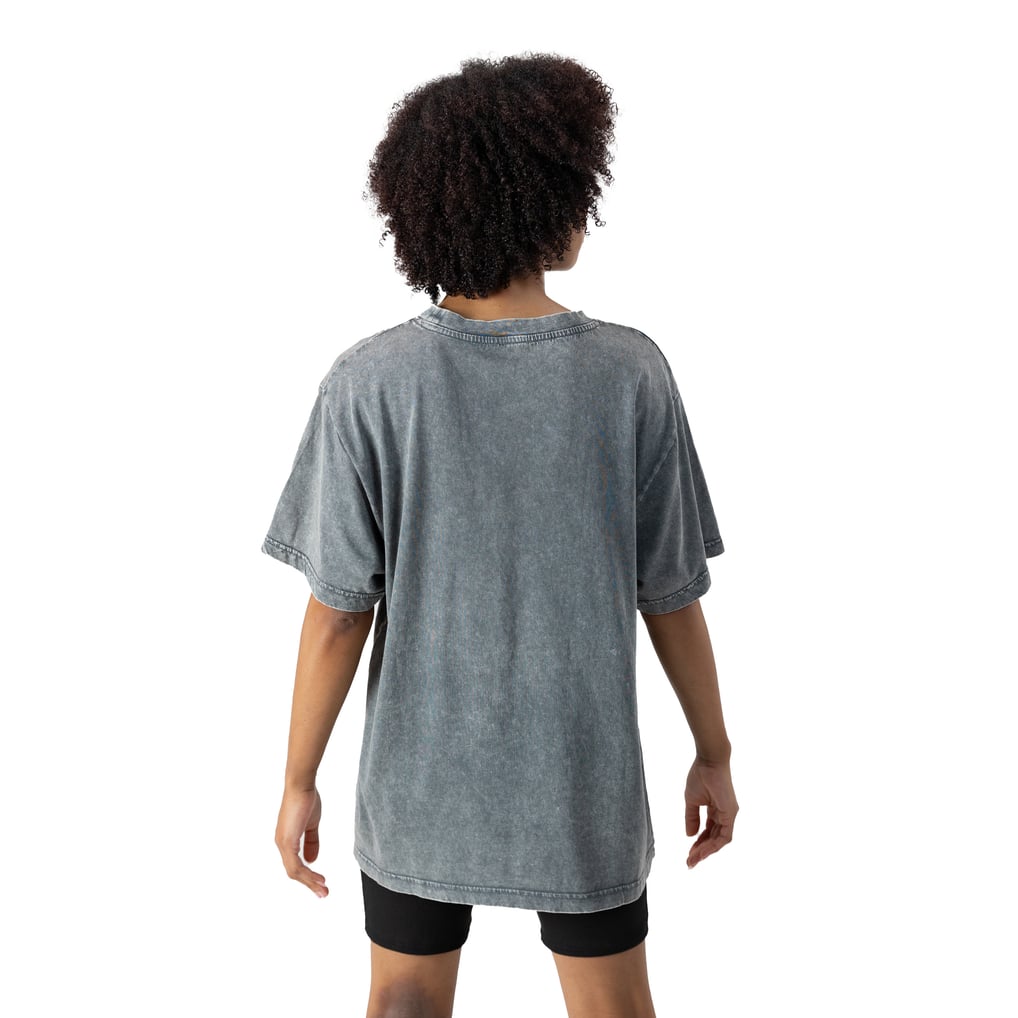 Washington Commanders Gameday Couture Women's Peak Performance Oversized Snow Wash T-Shirt - Gray