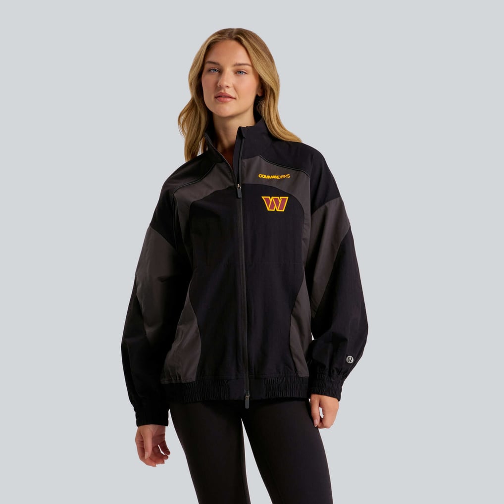 Washington Commanders lululemon Women's Ventilated Oversized Track Jacket - Black