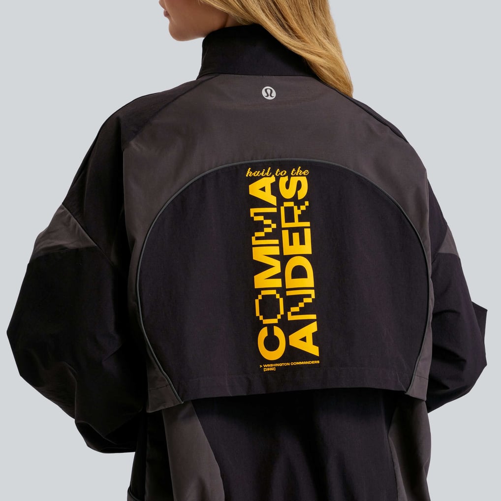 Washington Commanders lululemon Women's Ventilated Oversized Track Jacket - Black