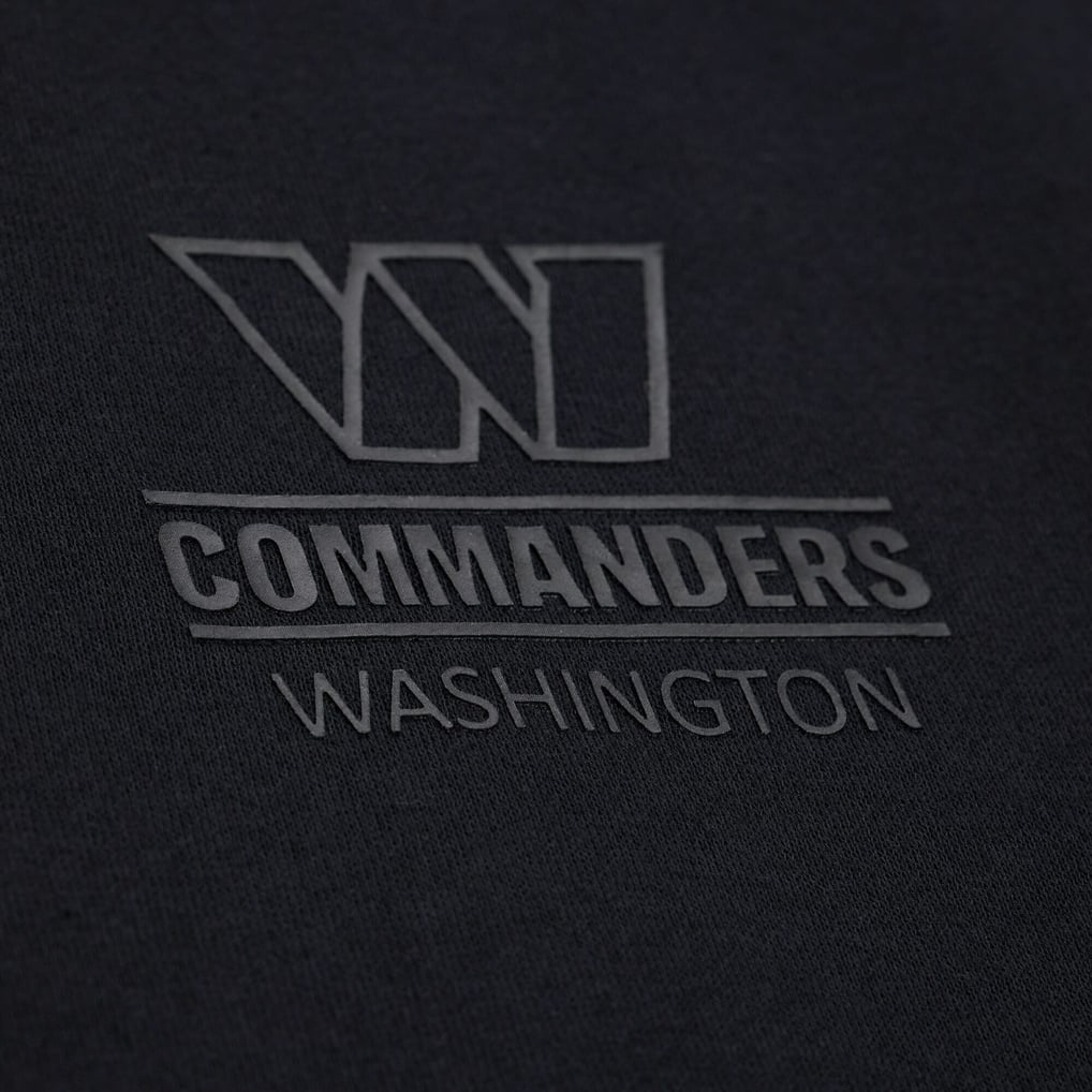 Washington Commanders Mitchell & Ness Women's  Core Essentials Micro Logo Fleece Sweatshirt - Black