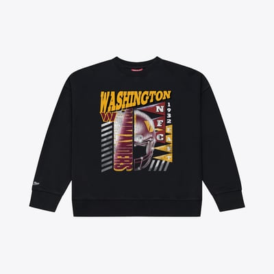  Washington Commanders Mitchell & Ness Women's Street Graphic Crewneck Sweatshirt - Black
