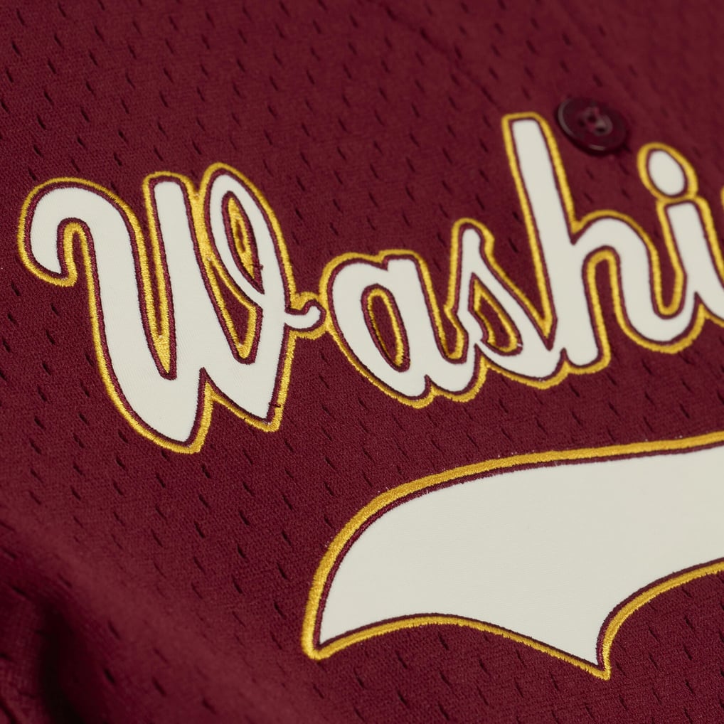 Washington Commanders Mitchell & Ness Women's Retro Roots Baseball Jersey - Burgundy