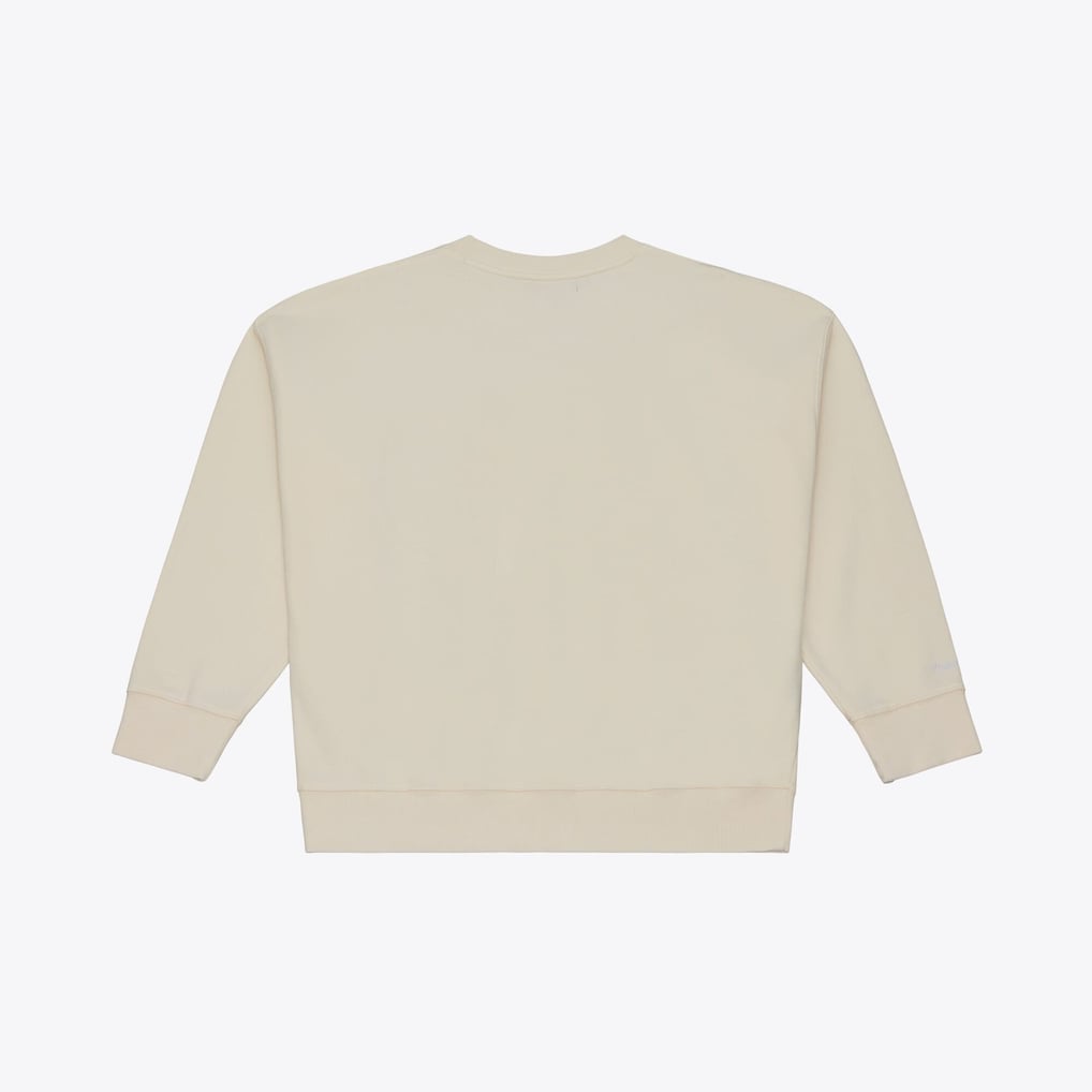 Washington Commanders Mitchell & Ness Women's  Core Essentials Micro Logo Fleece Sweatshirt - Cream