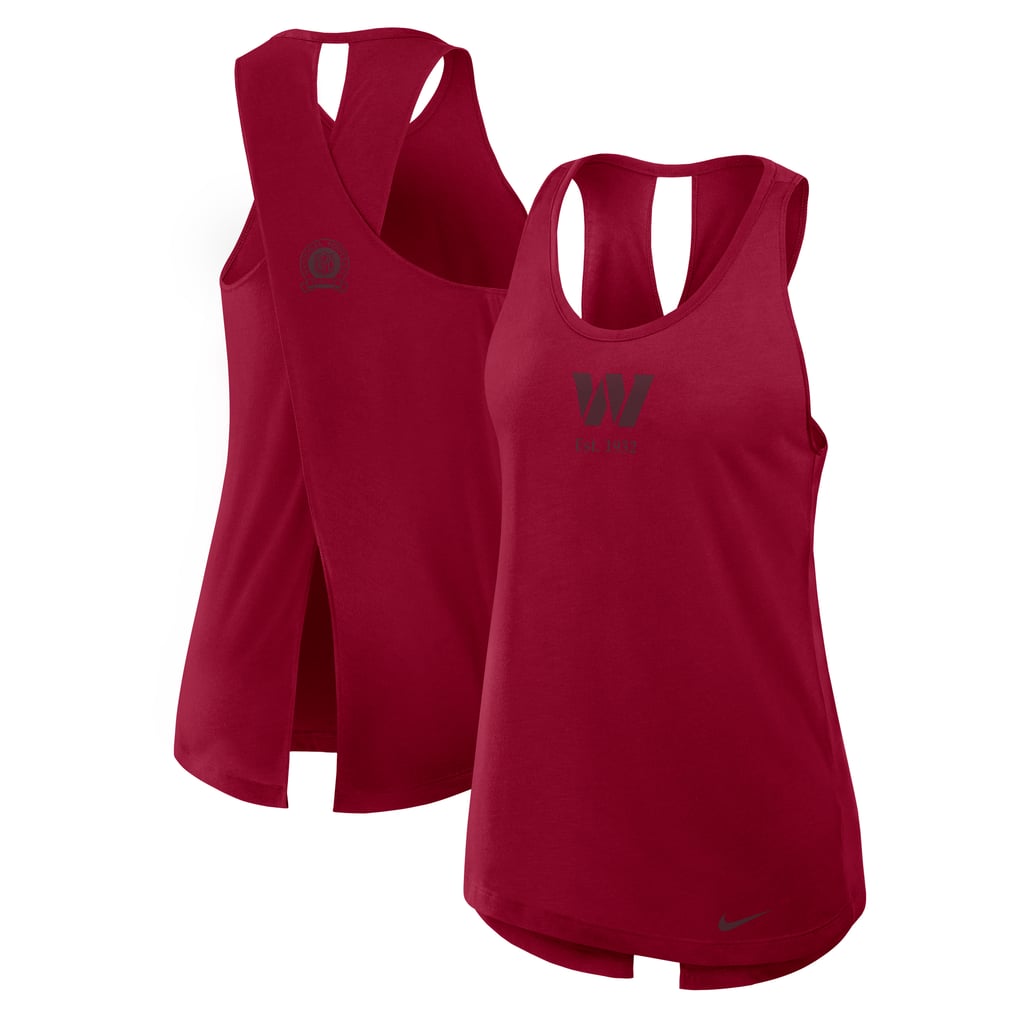 Washington Commanders Nike Women's Glory Open-Back Crisscross Dri-FIT Tank Top - Burgundy