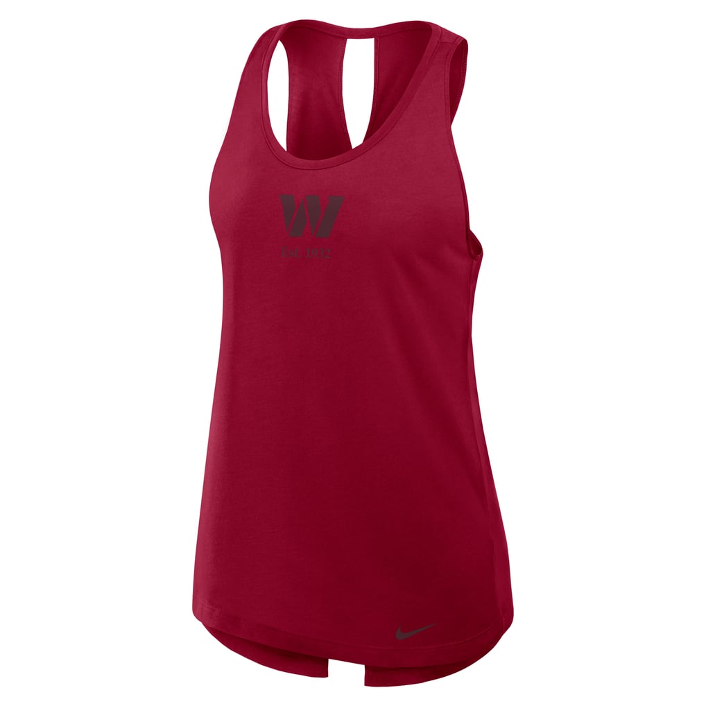 Washington Commanders Nike Women's Glory Open-Back Crisscross Dri-FIT Tank Top - Burgundy