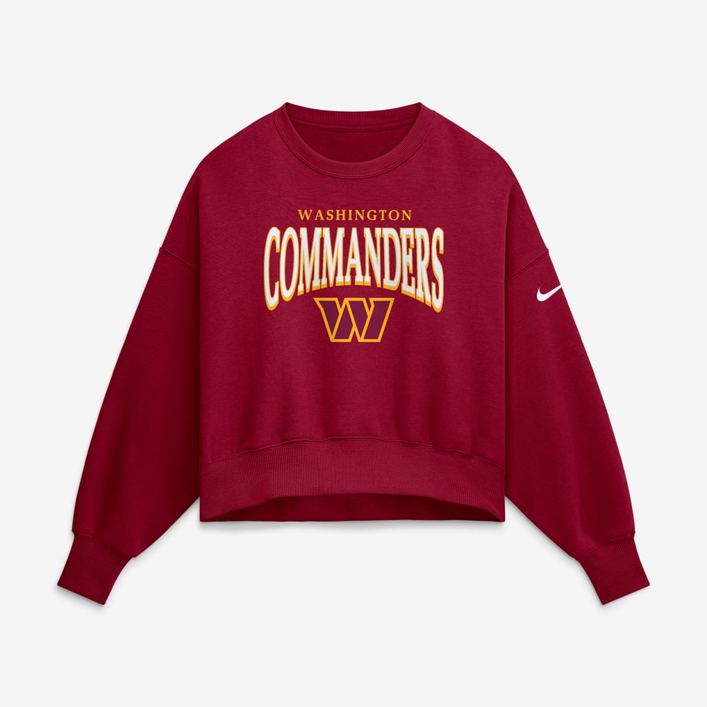  Washington Commanders Nike Women's Oversized Phoenix Fleece Sweatshirt - Burgundy
