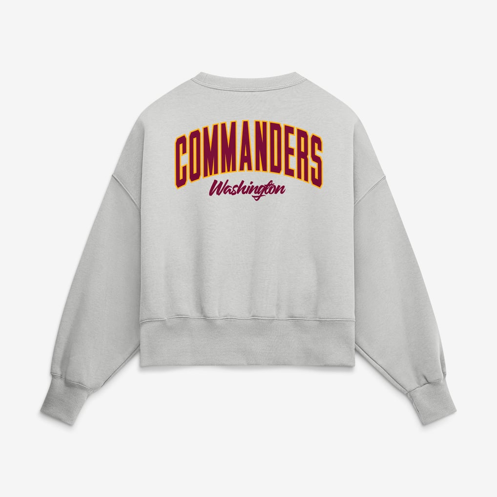  Washington Commanders Nike Women's Oversized Primetime Phoenix Fleece Sweatshirt - Gray