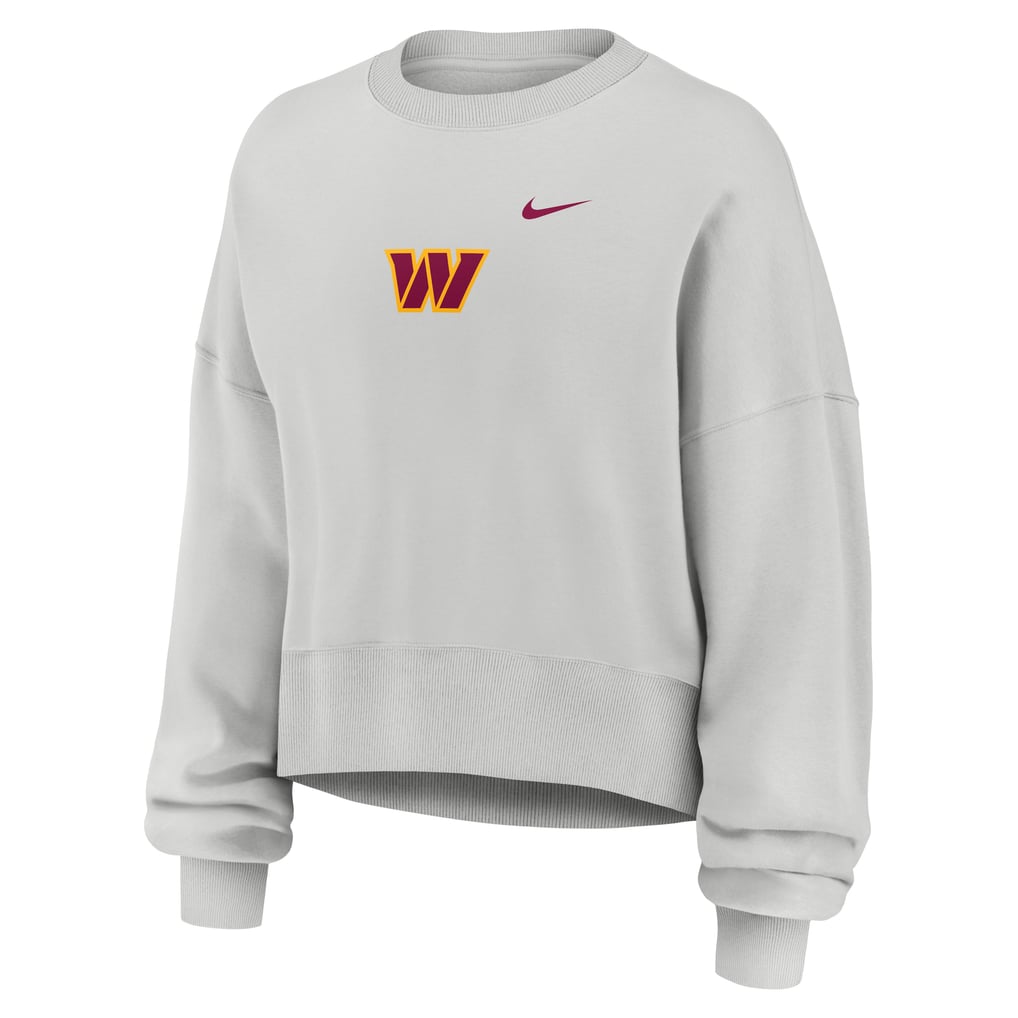  Washington Commanders Nike Women's Oversized Primetime Phoenix Fleece Sweatshirt - Gray