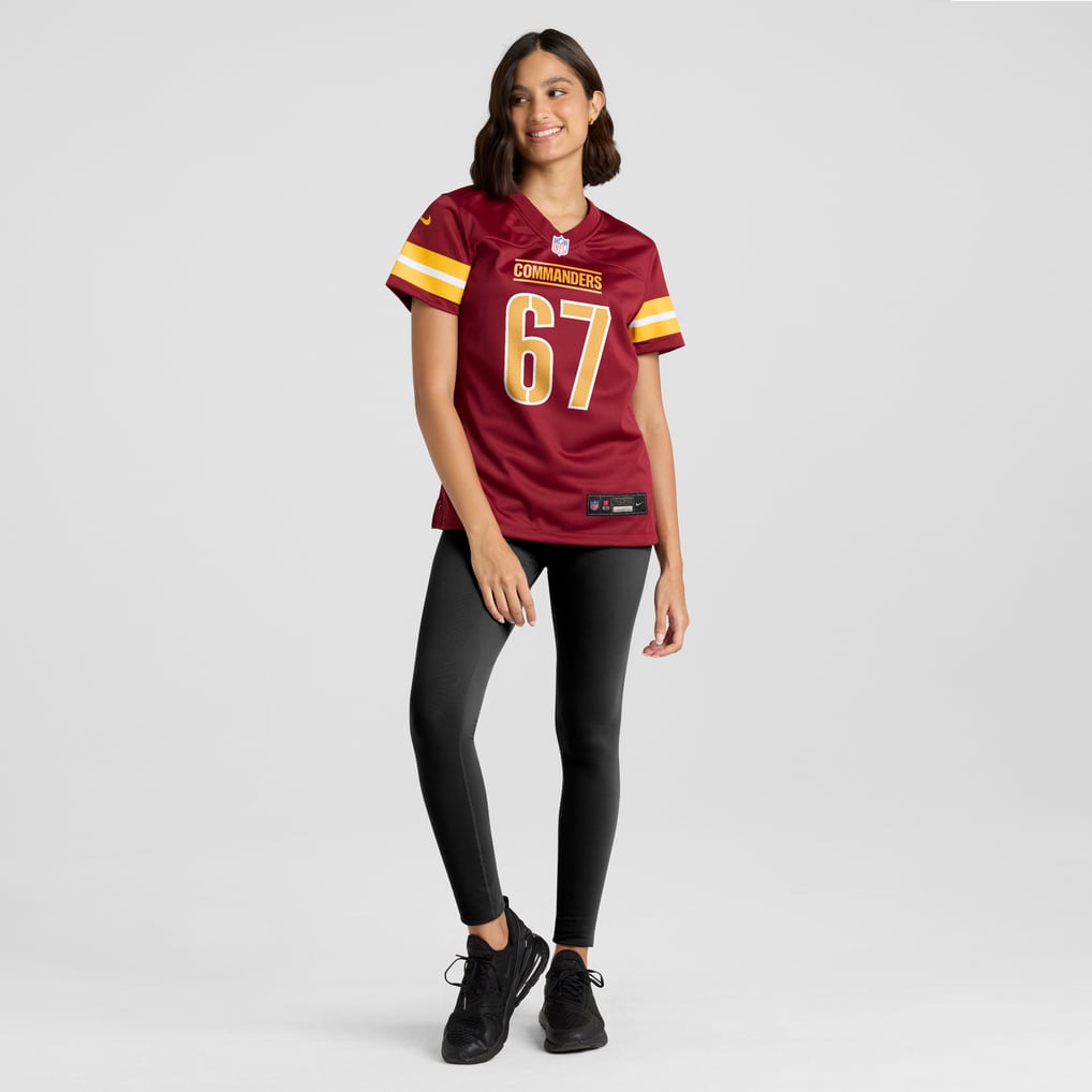 Nick Allegretti Washington Commanders Nike Women's  Game Jersey -  Burgundy