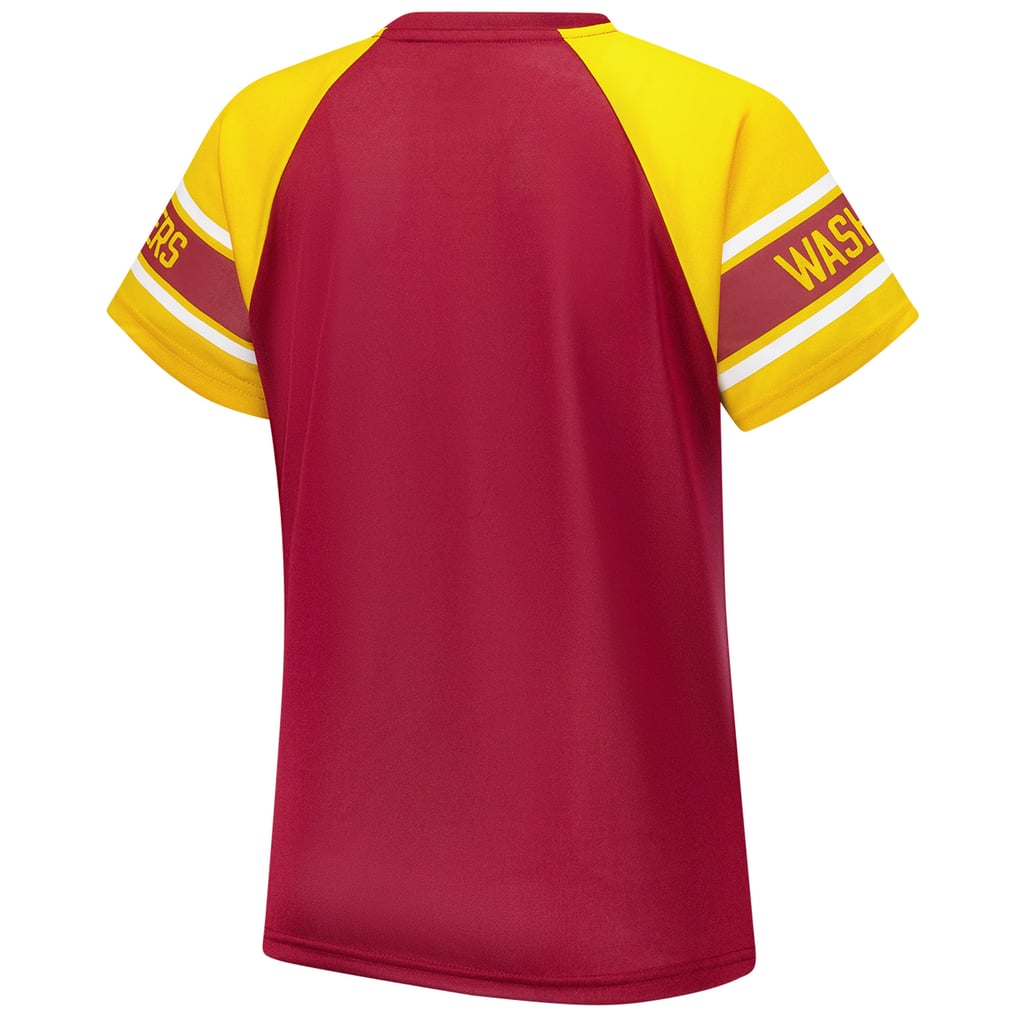 Washington Commanders Starter Women's 1st Rounder Color Block Raglan Top - Burgundy