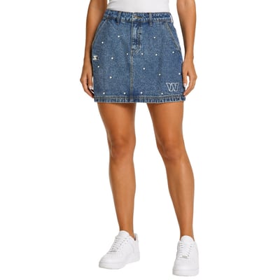 Washington Commanders Starter Women's Pearl Icon Skirt - Denim