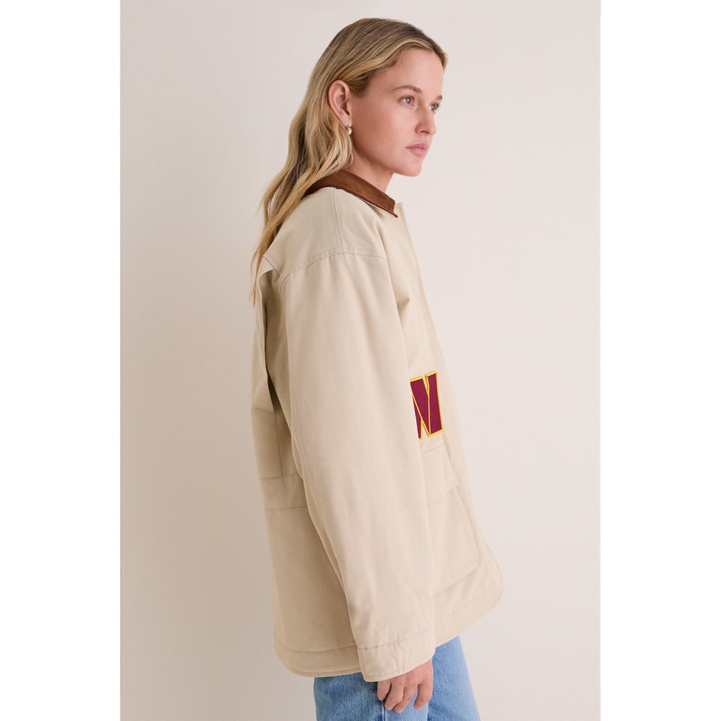 Washington Commanders Tuckernuck Women's Full-Snap Barn Jacket - Stone