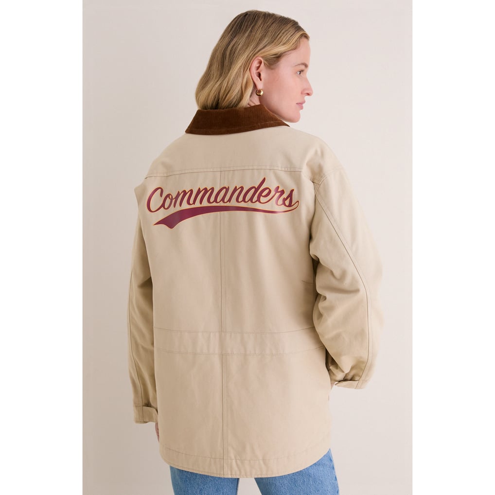 Washington Commanders Tuckernuck Women's Full-Snap Barn Jacket - Stone