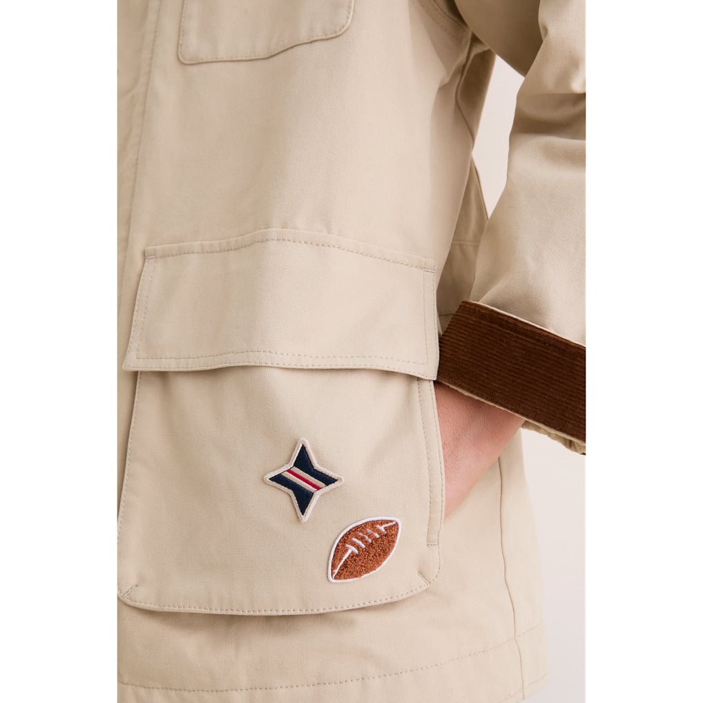 Washington Commanders Tuckernuck Women's Full-Snap Barn Jacket - Stone