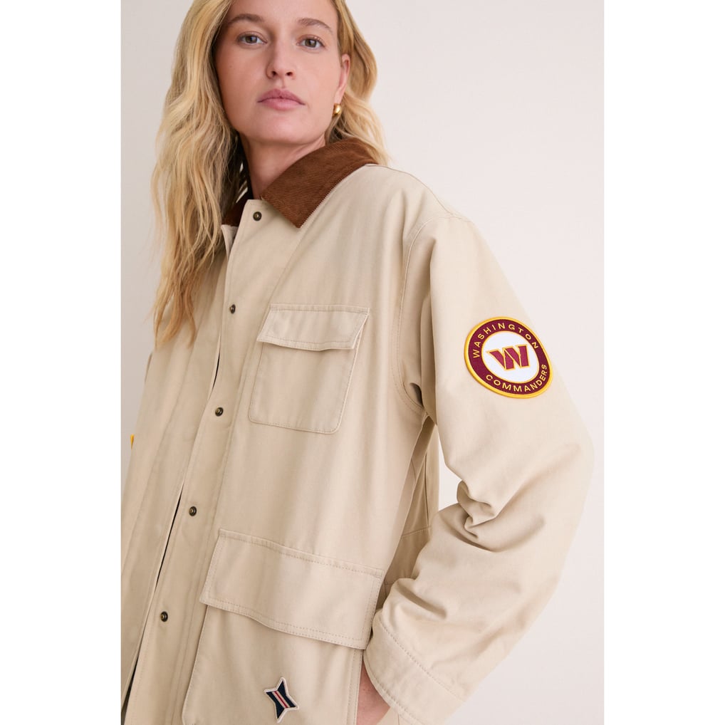 Washington Commanders Tuckernuck Women's Full-Snap Barn Jacket - Stone