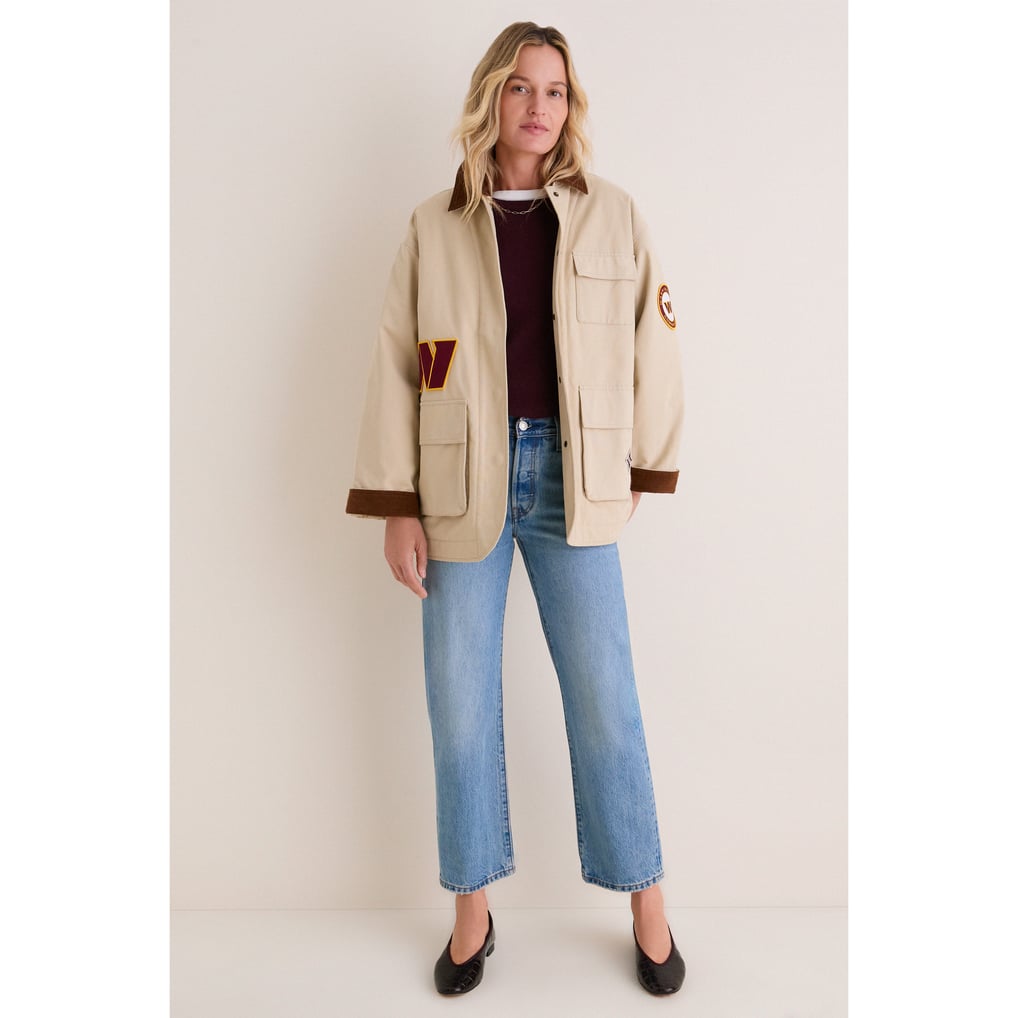 Washington Commanders Tuckernuck Women's Full-Snap Barn Jacket - Stone